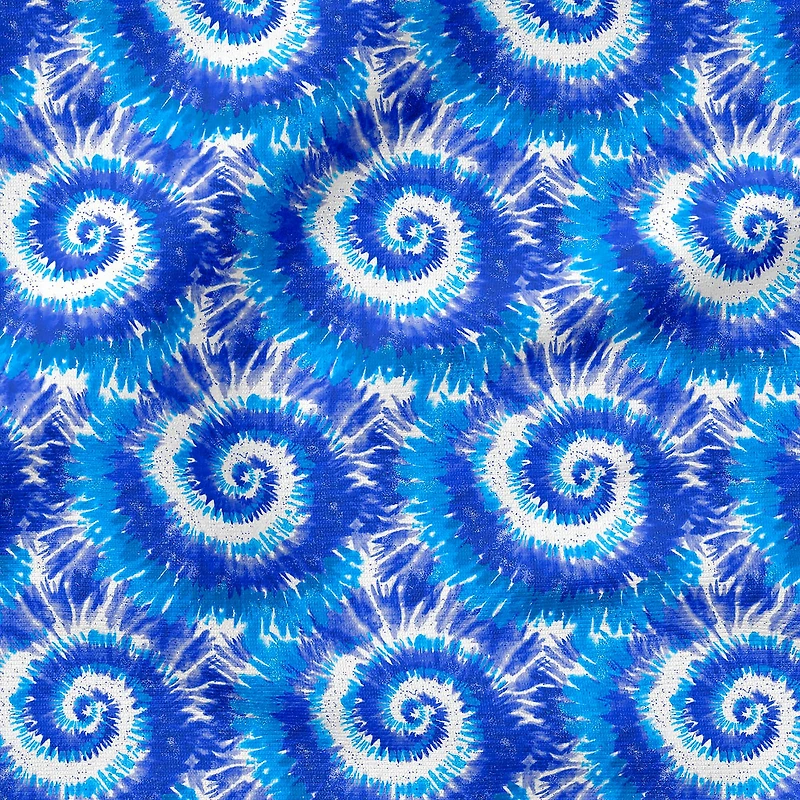 Fabric Editions Royal Blue Tie Dye Cotton Fabric