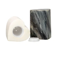 Hello Honey® Heart-Shaped Marble Salt & Pepper Shakers Set