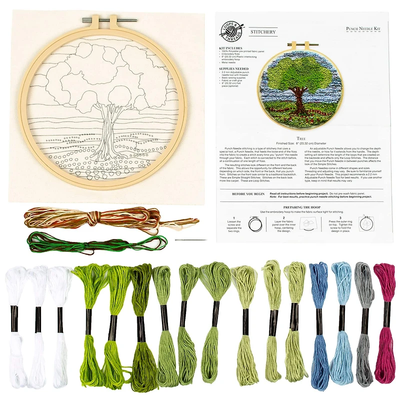 Tree Punch Needle Kit by Loops & Threads®