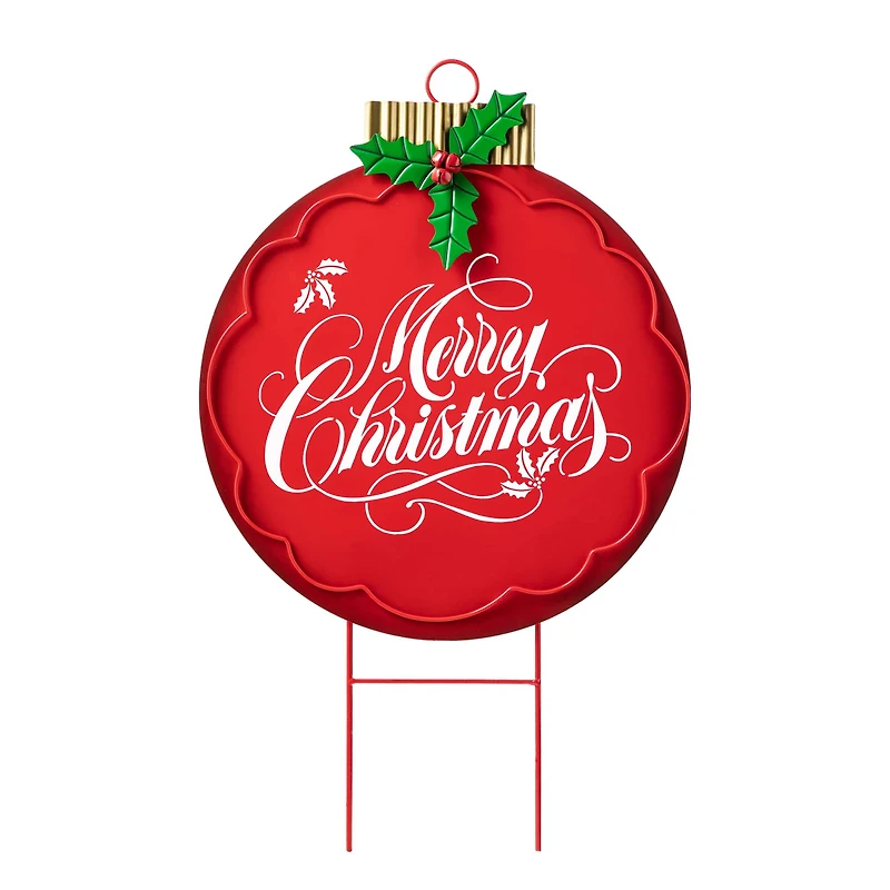Glitzhome® 24" Metal Ornament Yard Stake