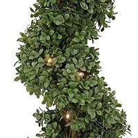 3.5ft. Pre-Lit Boxwood Spiral Topiary