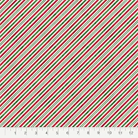 Fabric Editions Holiday Diagonal Stripe Cotton Fabric