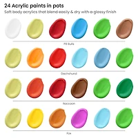 Arteza® Kids Canvas Paint Kit, 4 8x8 Canvas with Brushes & Paints Animals