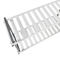 Honey Can Do Gray 2-Tier Tubular Shoe Rack