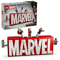 LEGO® Marvel: MARVEL Logo & Minifigures Collectible, Buildable Set 76313