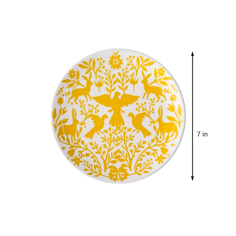 7" Yellow Ceramic Plate by Ashland®