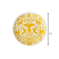 7" Yellow Ceramic Plate by Ashland®