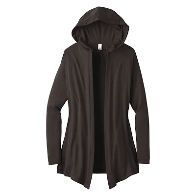 District® Women's Perfect Tri-blend Hooded Cardigan