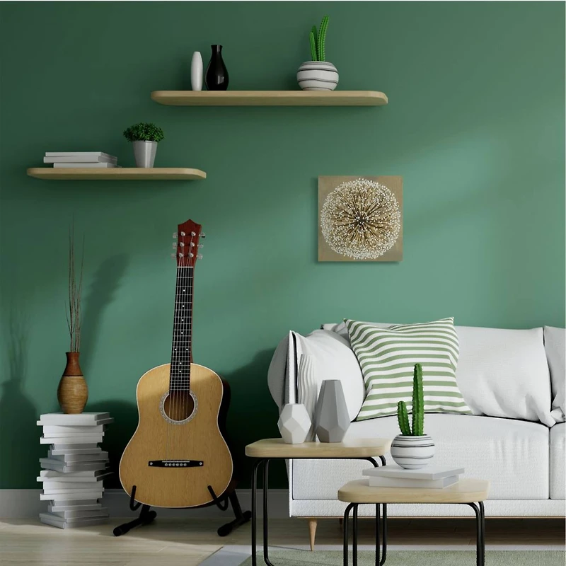 Stupell Industries Abstract Dandelion Flower Full Bloom Brown White Canvas Wall Art