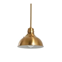 Hello Honey® Robert Stevenson Lighting Cooper 10" Brushed Gold Metal Ceiling Light