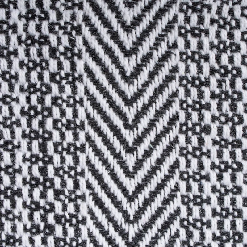 DII® Black Herringbone Stripe Throw