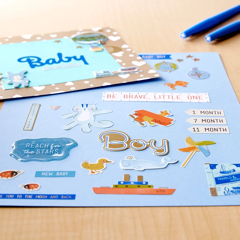 Boy Adventure Baby Stickers by Recollections™