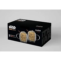 JoyJolt® Star Wars­­™ 13.5oz. Mandalorian The Child All Around Glass Mug Set, 2ct.