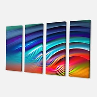 Designart - Beautiful Fractal Rainbow Waves