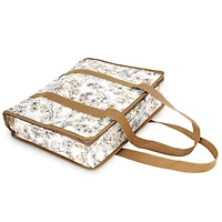 Dritz® Beige Floral All-Purpose Project Organizer Bag
