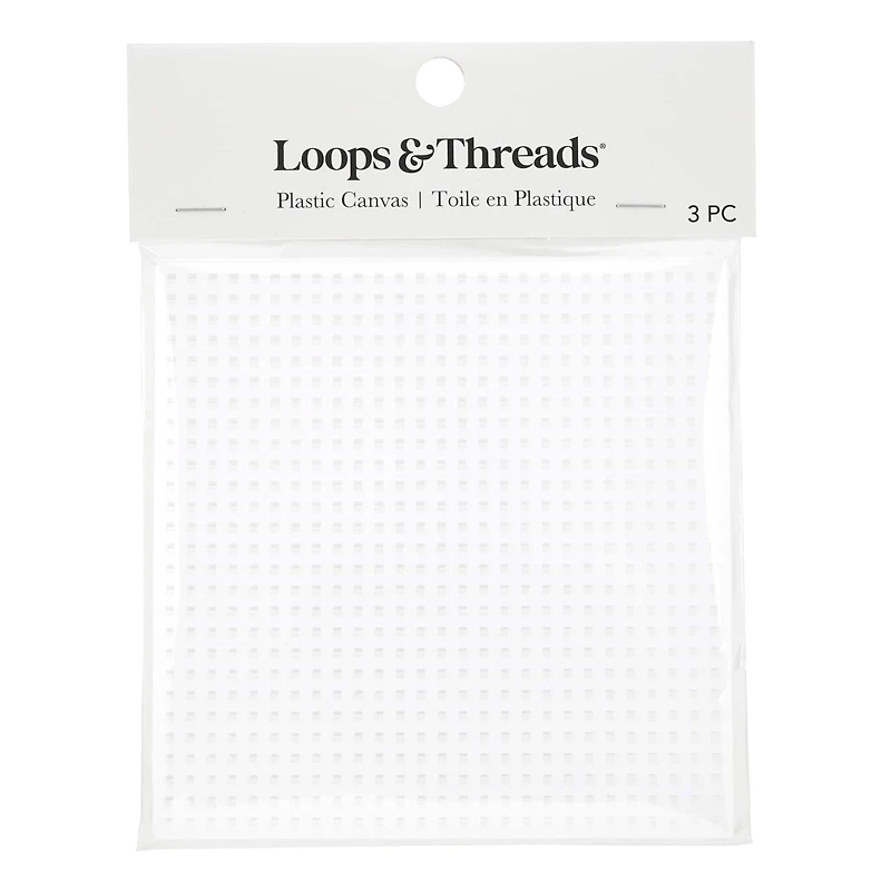 4" Clear Square Plastic Canvases by Loops & Threads ®