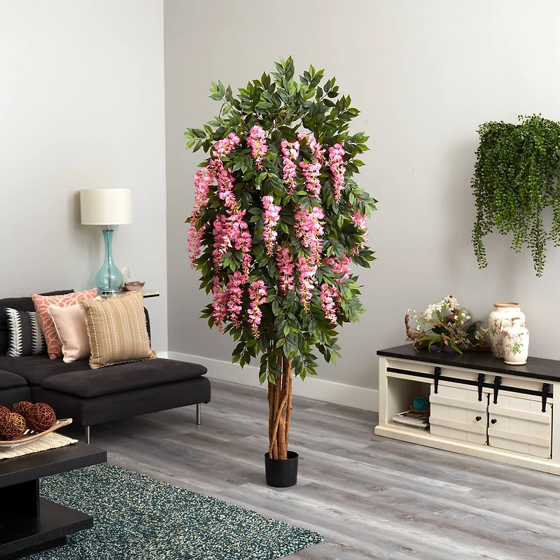 6.5ft. Potted Wisteria Silk Tree