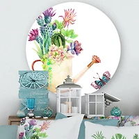 Designart - Succulents In Old Watering Can