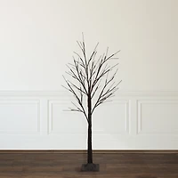 4ft. Pre-Lit Brown Twig Artificial Christmas Tree, Warm White LED Lights