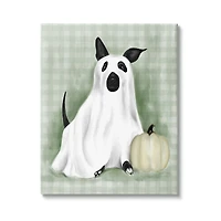 Stupell Industries Dog Ghost Halloween Costume Canvas Wall Art
