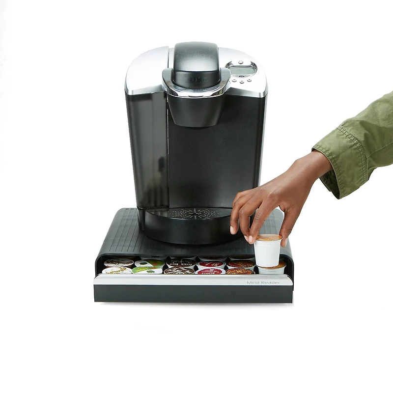 Mind Reader Black Hero Coffee Pod Drawer