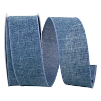 Reliant 1.5" x 10yd. Denim Solid Wired Ribbon