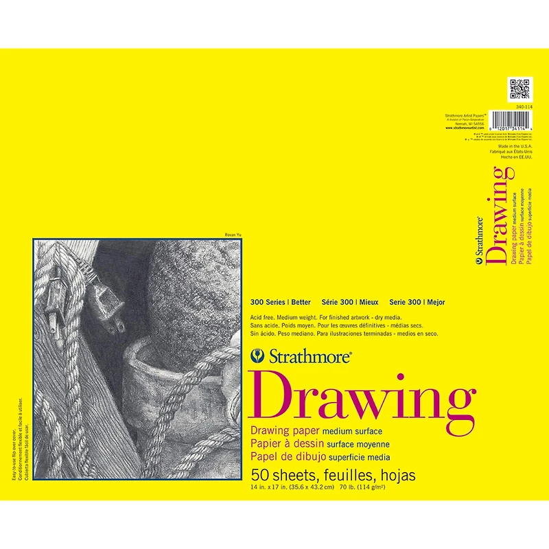 Strathmore® 300 Series Drawing Paper Pad