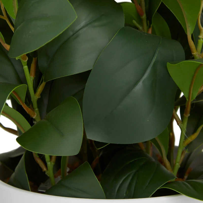 The Novogratz 17" White Contemporary Artificial Foliage