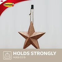 Command™ Small Decorative Metal Hooks, Matte Black