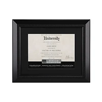 8 Pack: Black Rope 8.5" x 11" Document Frame with Mat, Graduation Collection by Studio Décor®