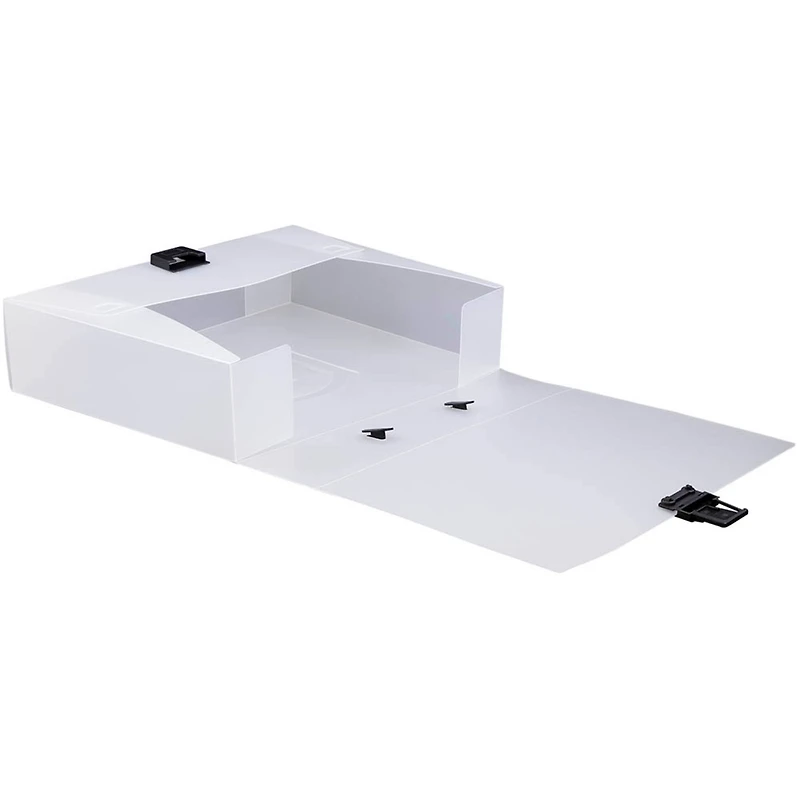 JAM Paper Clear 12.75" x 9.5" Plastic Portfolio Briefcase