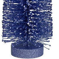12" Blue Glitter Sisal Christmas Tree Tabletop Décor