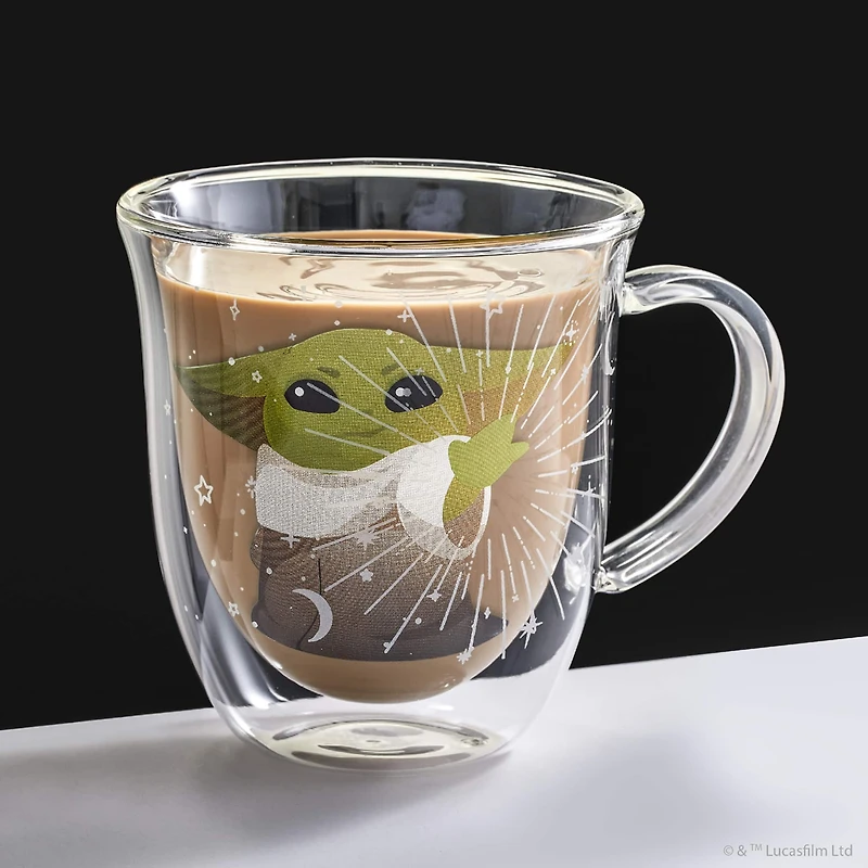 JoyJolt® 13.5oz. Star Wars™ The Mandalorian Mystic Glass Mugs, 2ct.