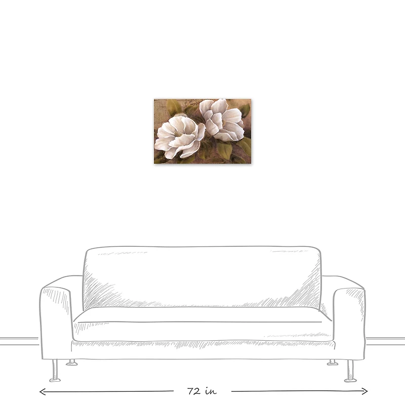Traditional Magnolias 24" x 16" Canvas Wall Art