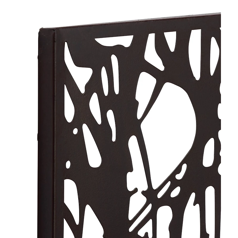 Black Metal Modern Trees Wall Décor
