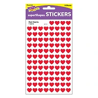 Trend Enterprises® superShapes Red Hearts Stickers, 6 Packs of 800ct.