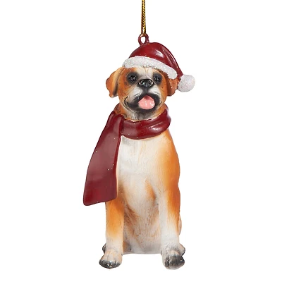3.5" Boxer Holiday Dog Ornament