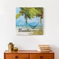 Breathe Hammock 16" x 16" Canvas Wall Art
