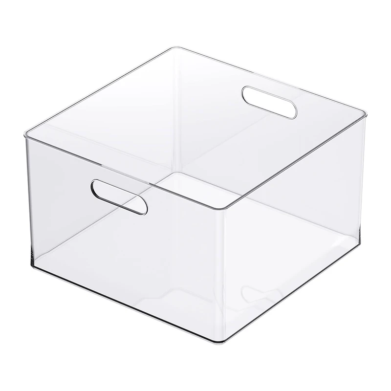 13" x 13" Clear Storage Bin with Handles by Simply Tidy™