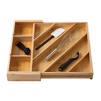 Honey Can Do 8-Compartment Bamboo Diagonal Drawer Organizer