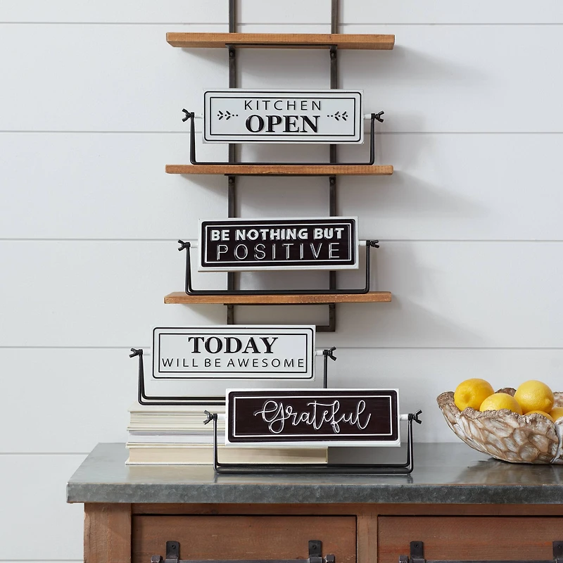 Reversible Signs with Stand Set
