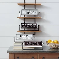 Reversible Signs with Stand Set