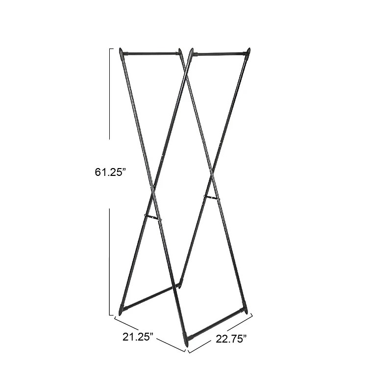 Household Essentials Valet Folding Clothes Rack