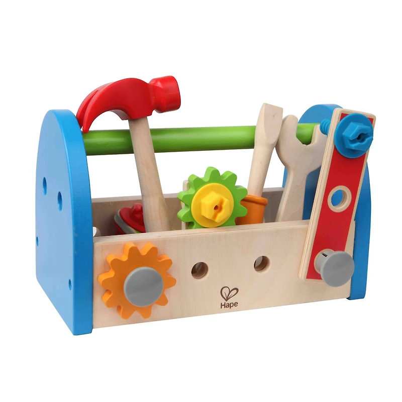 Hape Fix It Kid's Wooden Tool Box Play Set