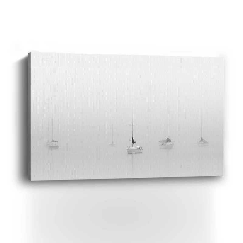 Lumaprints Six Moored Sailboats Canvas Giclée