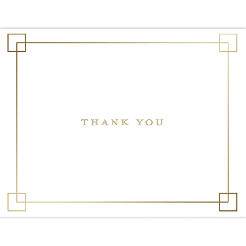 JAM Paper Premium Thank You Squares Thank You Card Sets, 12ct.