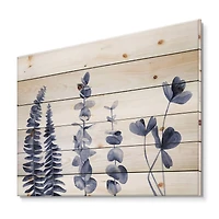 Designart - Navy Blue Eucalyptus I
