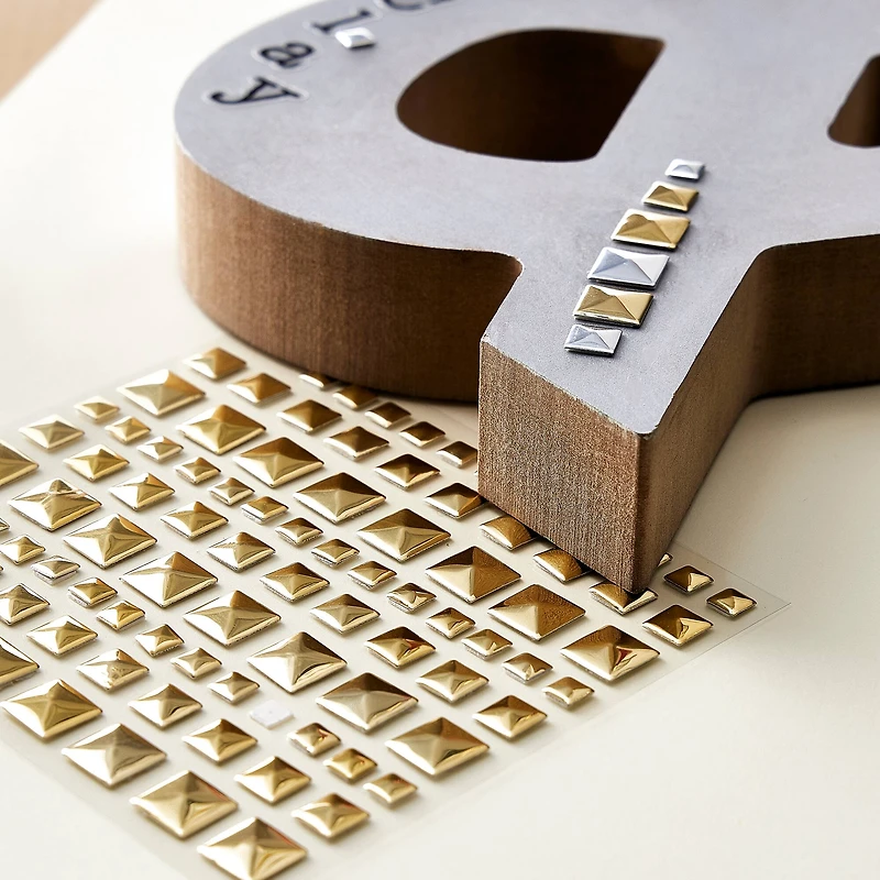 12 Pack: Gold Square Studs by Recollections™