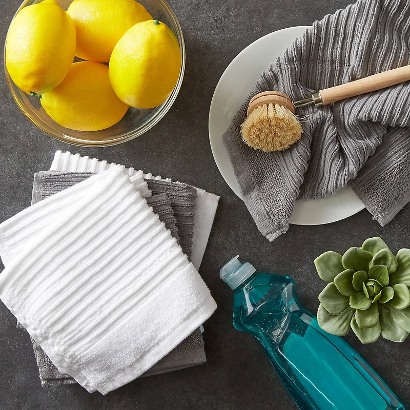DII® Ribbed Terry Dishcloths