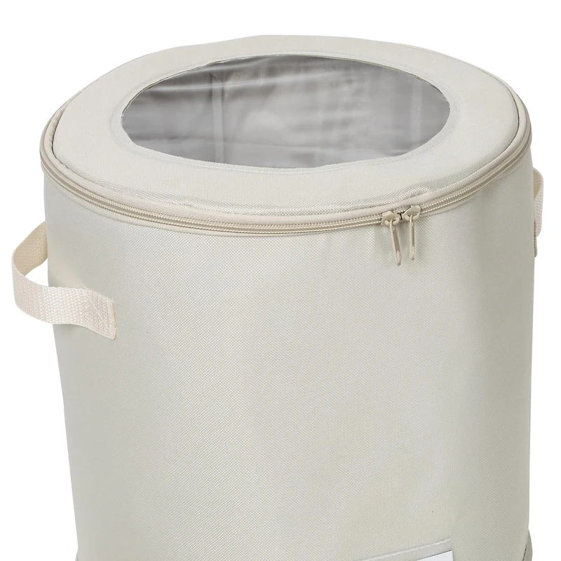 Honey Can Do Natural Round Dinnerware Storage Box Set